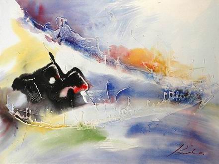 Abstract Color oil painting